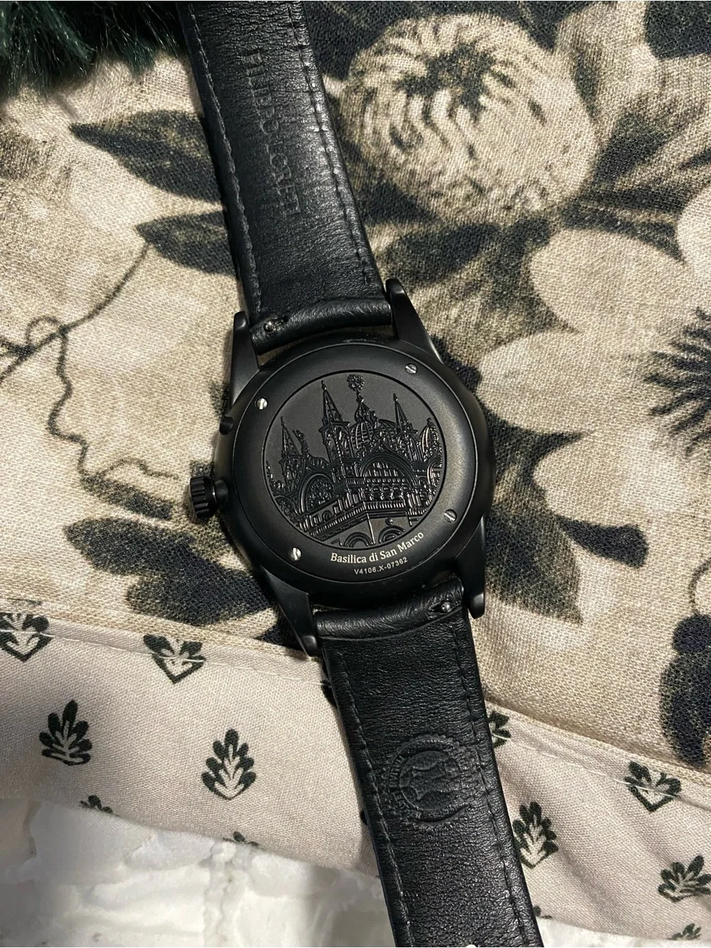 Filippo Loreti Black & Gold Moonphase Watch